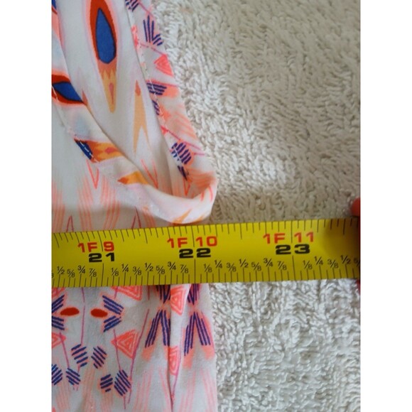 Stylus Women’s Semi Sheer Blouse V-neck Sleeveless High/Low Design Large Pink - Picture 10 of 12